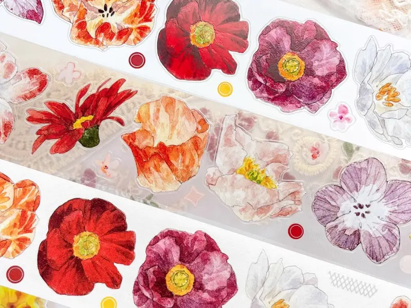 Baicangjia Studio Die-Cut Tape - Goldfish Fireworks