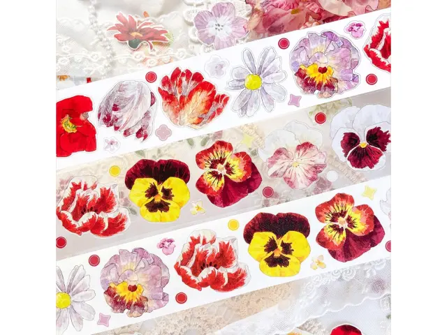 Baicangjia Studio Die-Cut Tape - Goldfish Fireworks