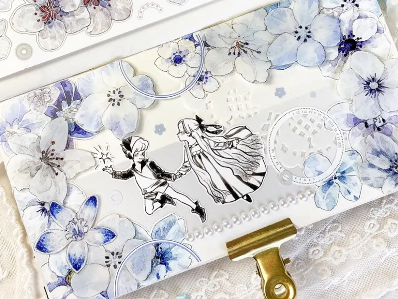 Baicangjia Studio Die-Cut Tape - Blue Velvet