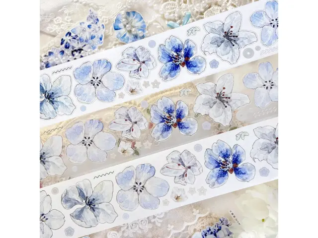 Baicangjia Studio Die-Cut Tape - Blue Velvet