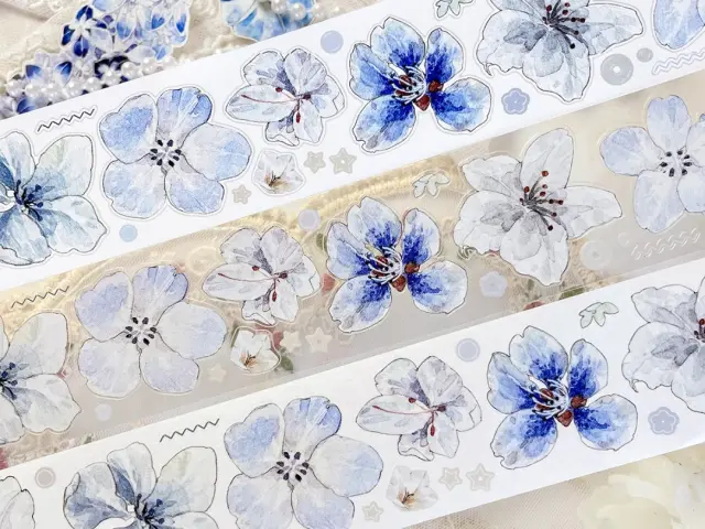 Baicangjia Studio Die-Cut Tape - Blue Velvet