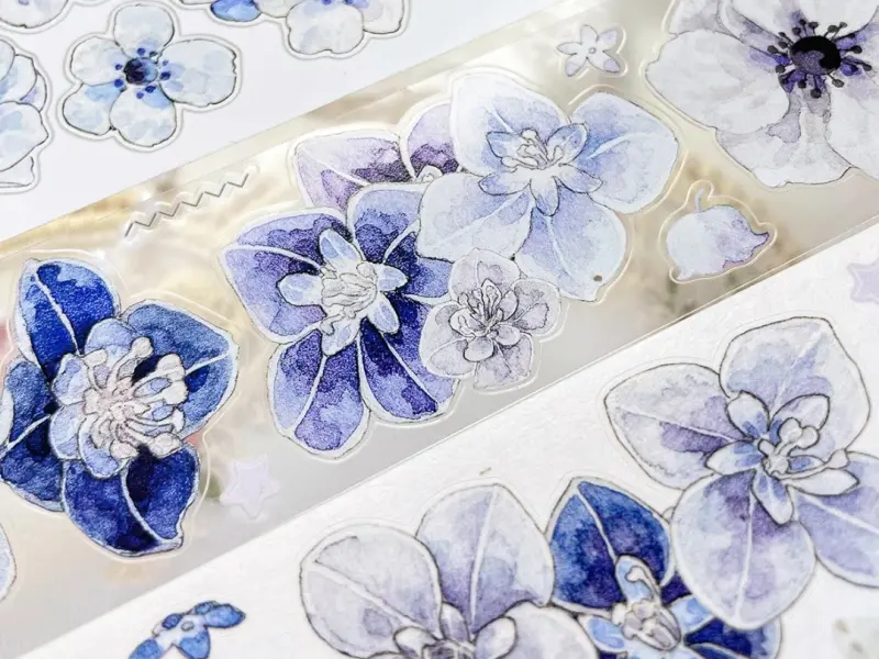 Baicangjia Studio Die-Cut Tape - Blue Velvet