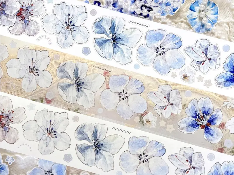 Baicangjia Studio Die-Cut Tape - Blue Velvet