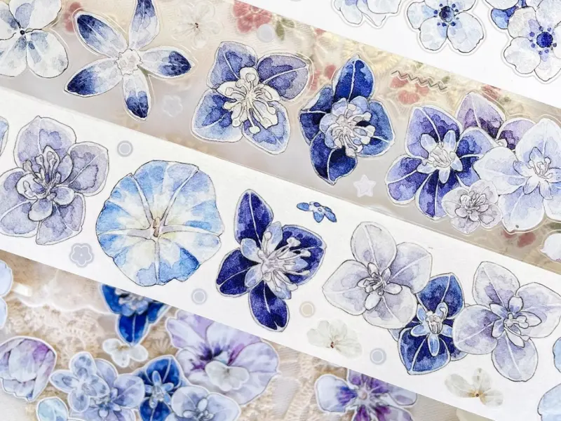 Baicangjia Studio Die-Cut Tape - Blue Velvet