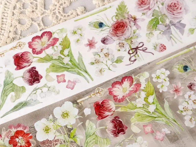 Baicangjia Studio Die-Cut Tape - Scarlet Dream