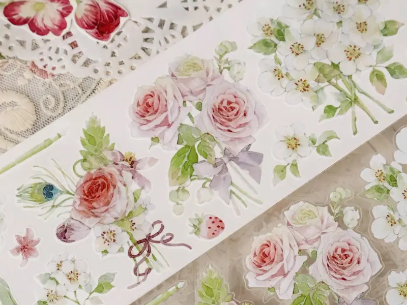 Baicangjia Studio Die-Cut Tape - Scarlet Dream