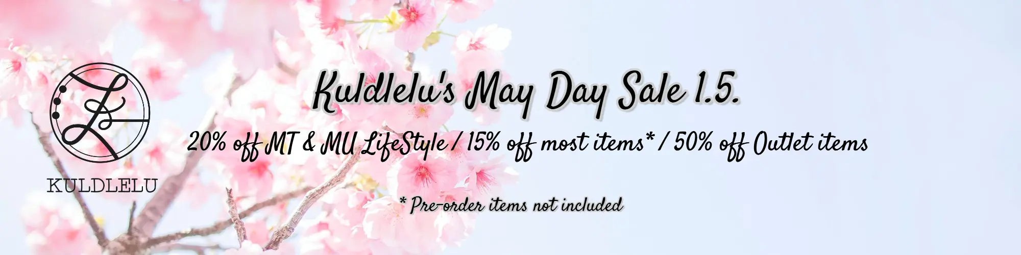 Mayday Savings -20%/-15%/-50%