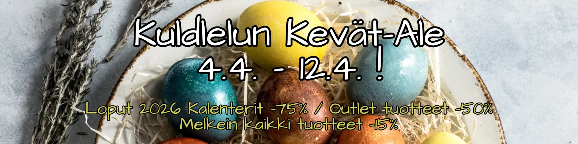 Kuldlelun Kevät-ale 12.4. saakka!