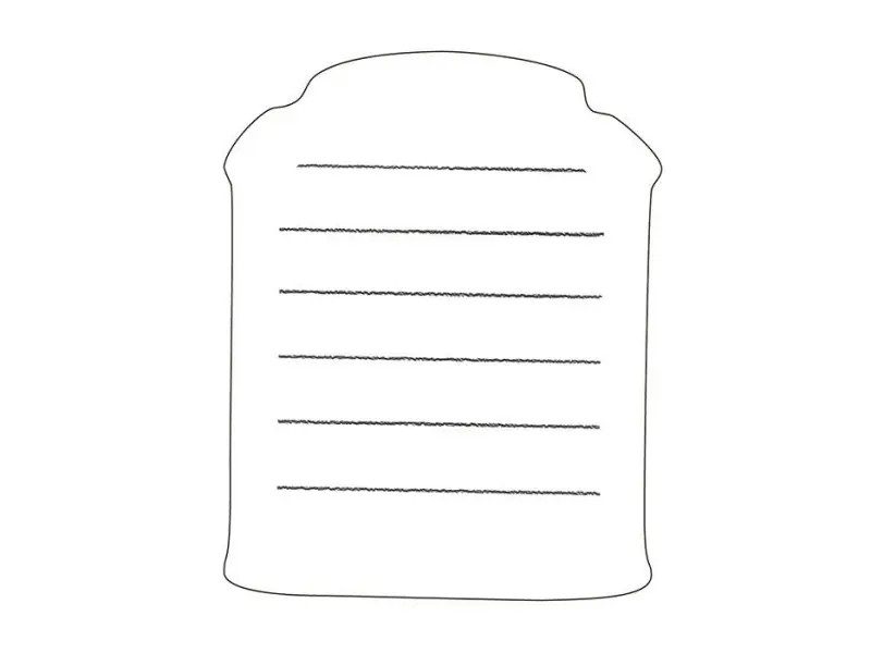 Furukawa Paper Die Cut Tea Time Mini Letter - Rose