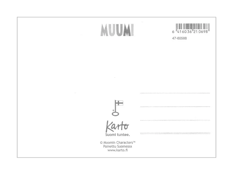 Moomin Postcard - Flood Madness