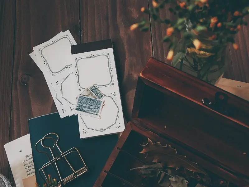 Loidesign Label Book Notepad Stamen - Green