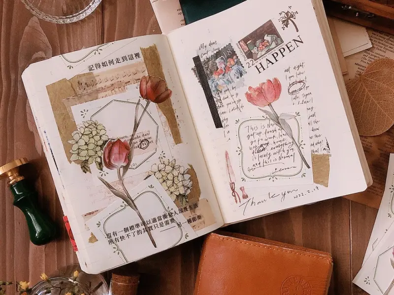 Loidesign Label Book Notepad Stamen - Green