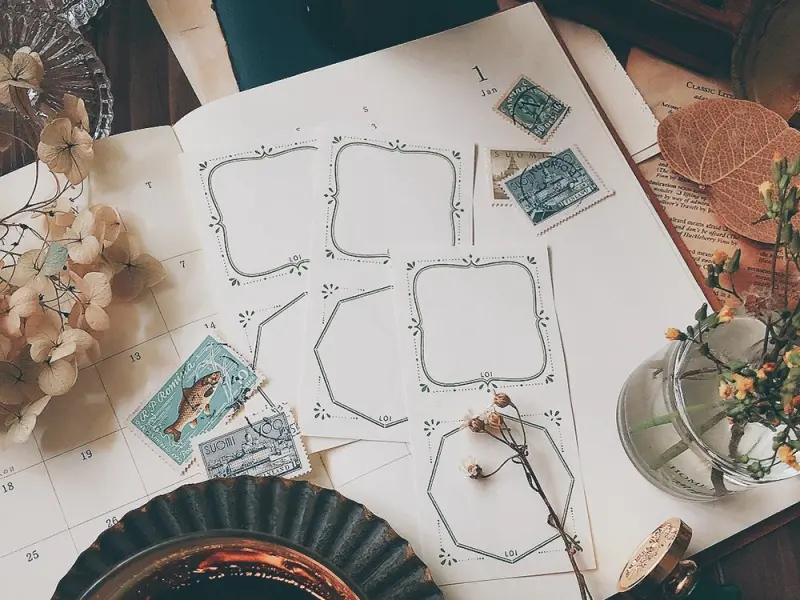 Loidesign Label Book Notepad Stamen - Green