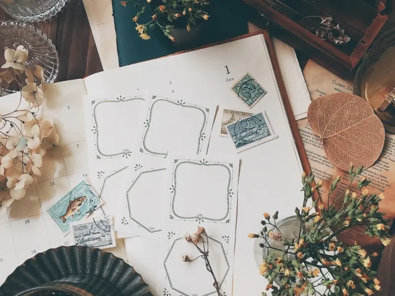 Loidesign Label Book Notepad Stamen - Green