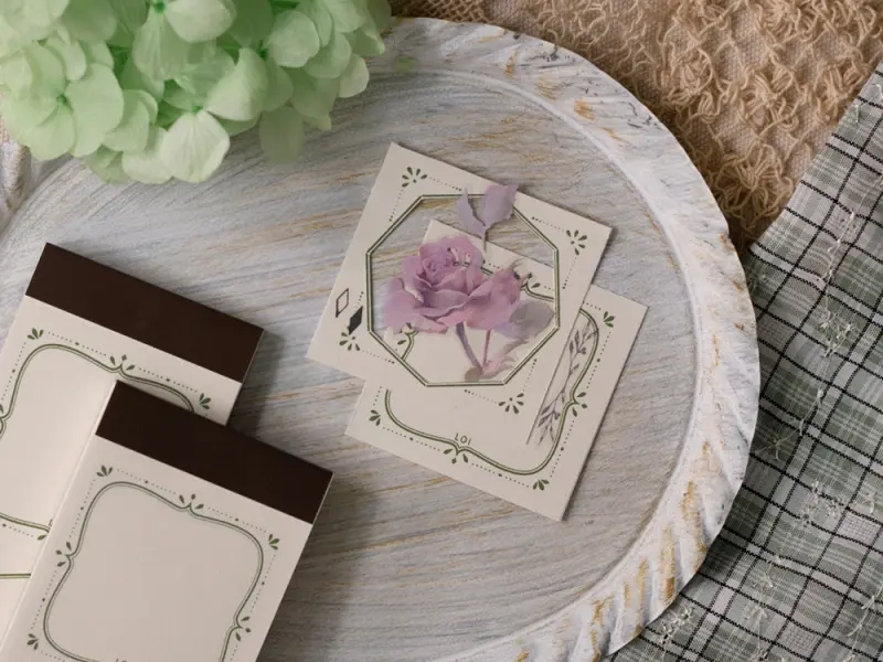 Loidesign Label Book Notepad Stamen - Green