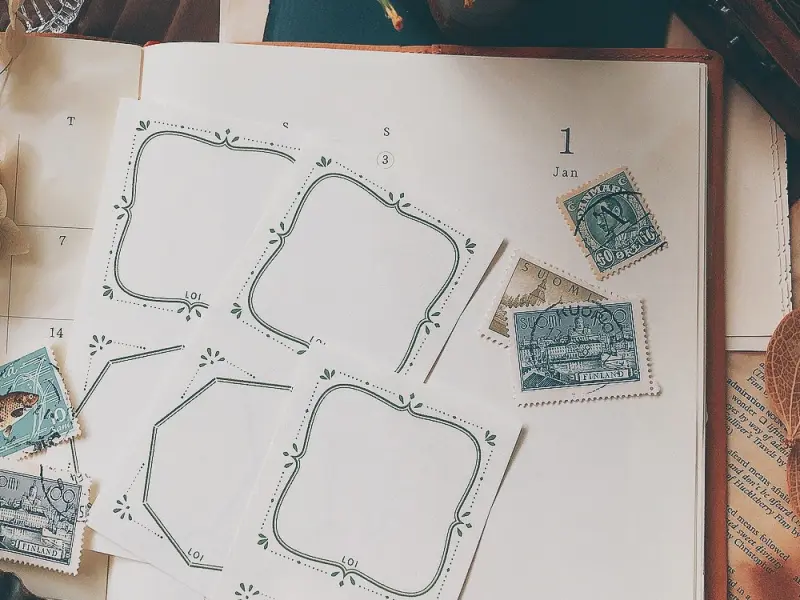 Loidesign Label Book Notepad Stamen - Green