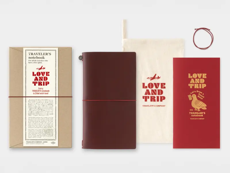 Traveler's Notebook Limited Edition Regular Size Red - LOVE AND TRIP