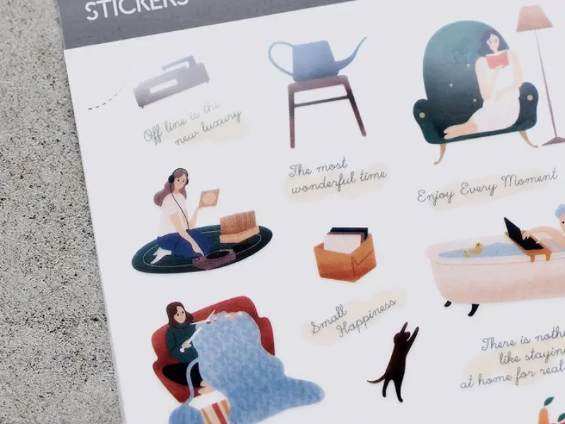 MU Print-On Transfer Stickers 080 - Enjoy What You Love