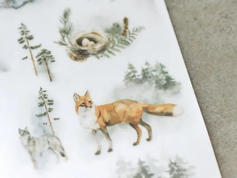MU Print-On Siirtotarrat 097 - Forest Friends