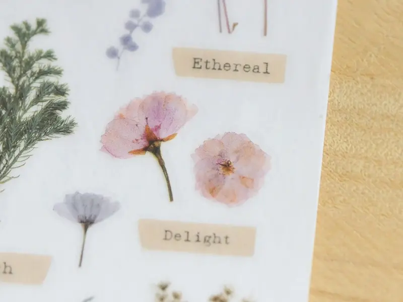 MU | Print-On Stickers - Pressed Flowers