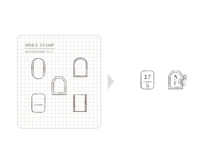 MU Clear Stamp Set Icon 006 - Classic Frames