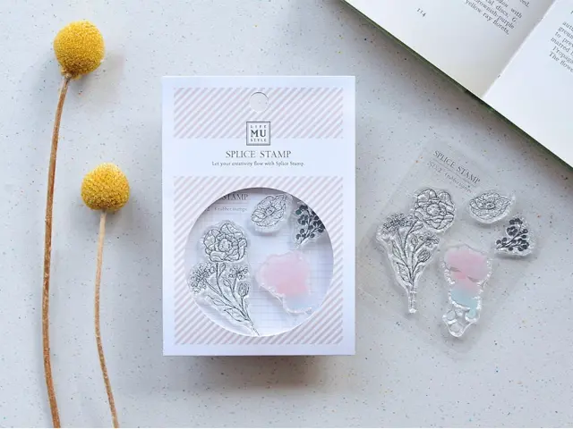 MU Clear Stamp Set Splice 002 - Floral Poetry
