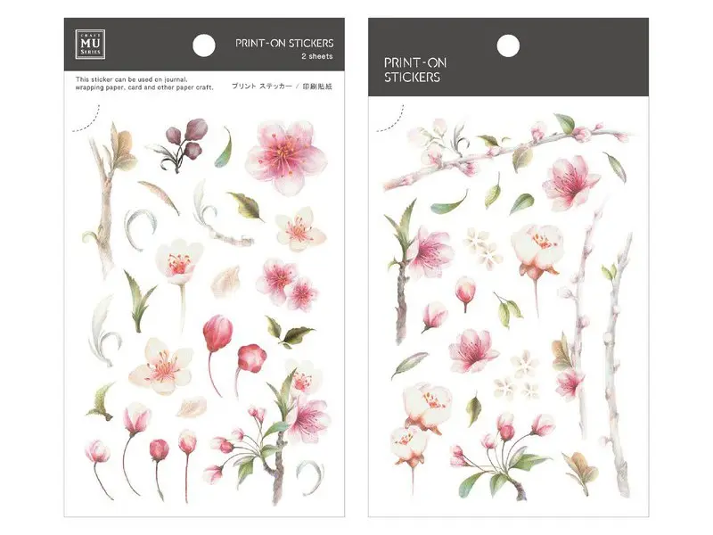 MU  Print-On Siirtokuvat 075 - Cherry Blossoms