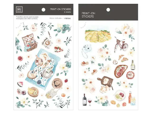 MU Print-On Transfer Stickers 111 - Picnic