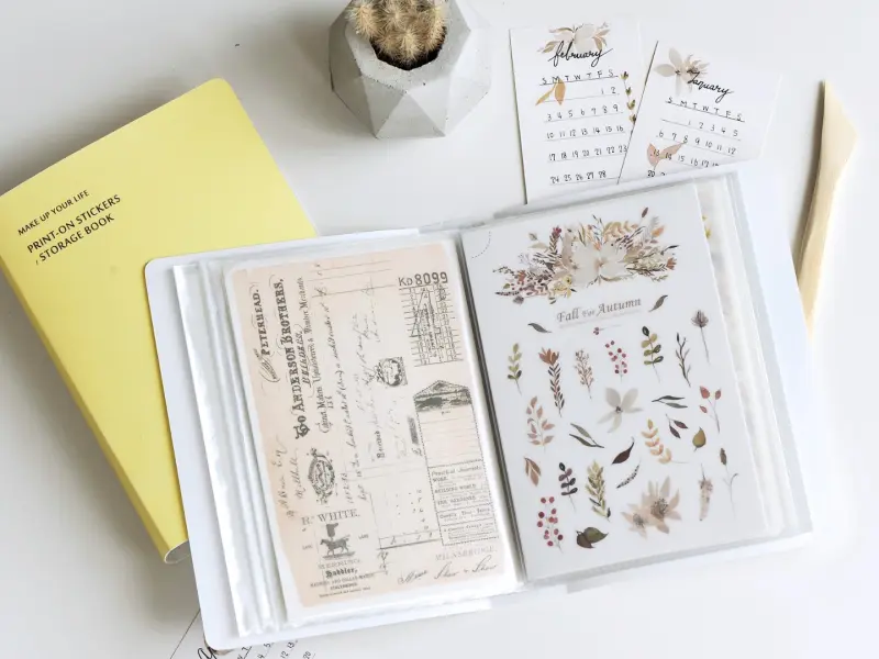 MU | Sticker Storage Book - Yellow