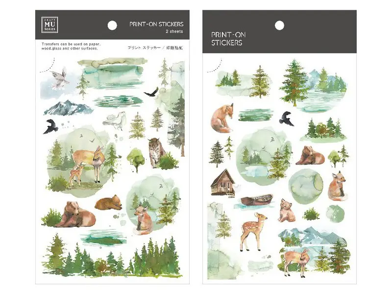MU Print-On Siirtotarrat 096 - Metsämaisema