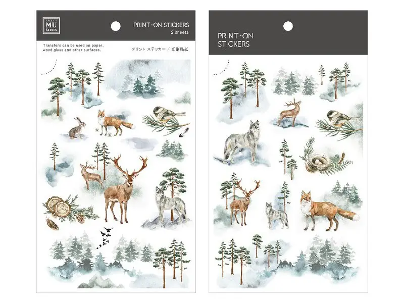 MU Print-On Siirtotarrat 097 - Forest Friends