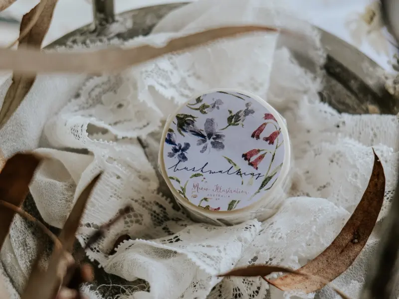 Meow Illustration Washi Tape - Bush Walking