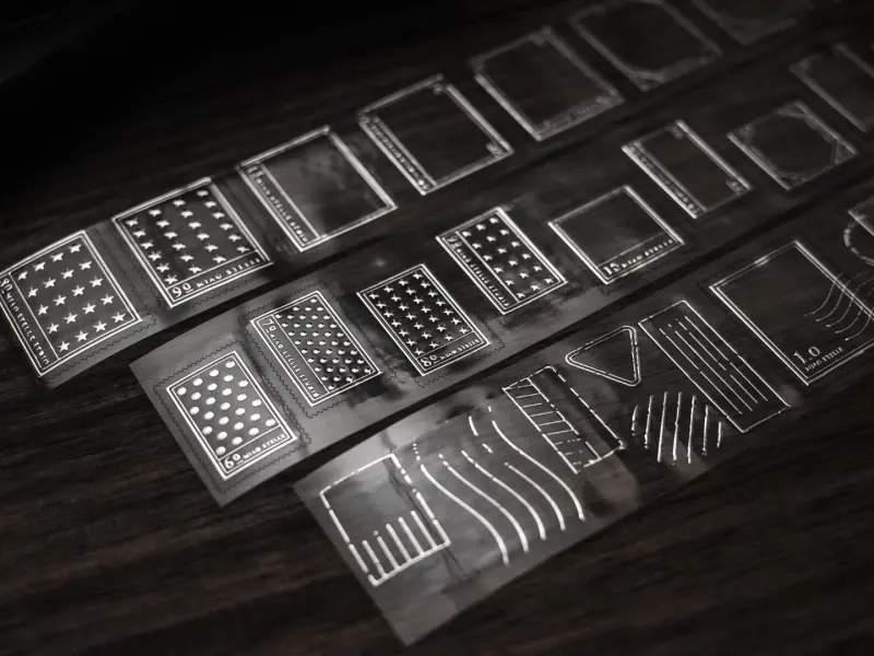 Miaostelle PET Tape - Classic Stamp Silver