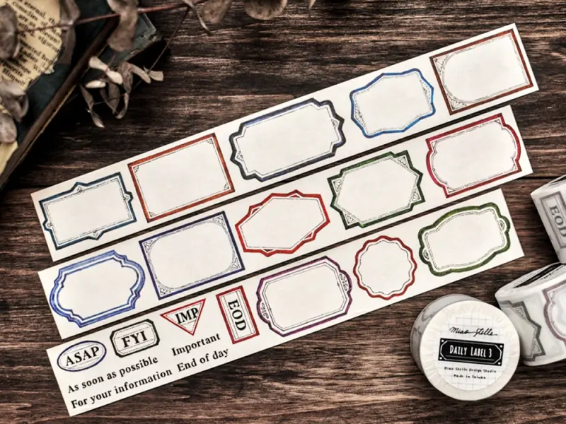 Miao Stelle Washi Tape - Daily Label 3