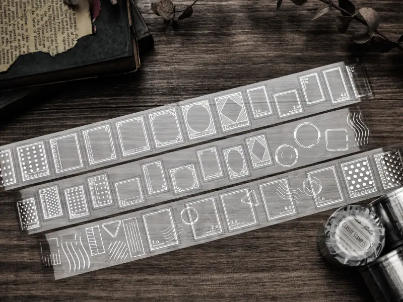 Miaostelle PET Tape - Classic Stamp Silver