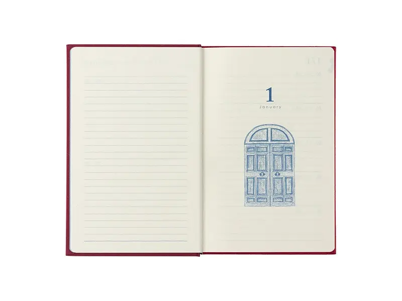 MD 10 Year Diary - Red