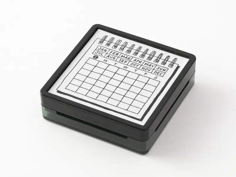 Midori Paintable Stamp Pre-Inked - Calendar