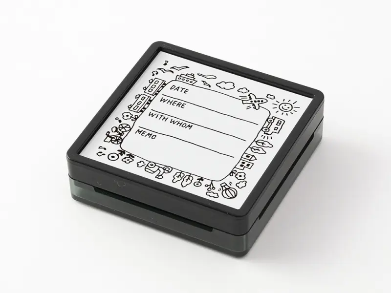 Midori Paintable Stamp Pre-Inked - Going Out Record