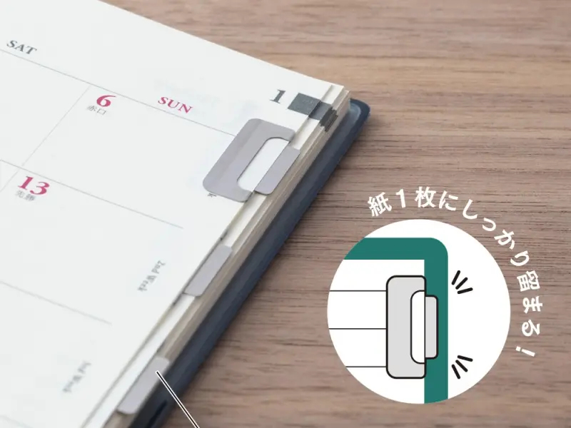 Midori Index Clip Chiratto - Silver