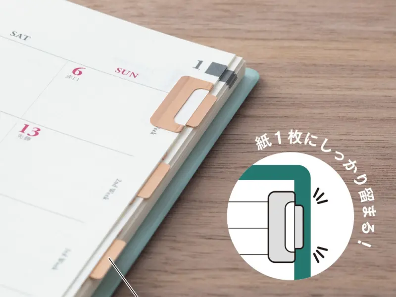 Midori Index Clip Chiratto - Orange