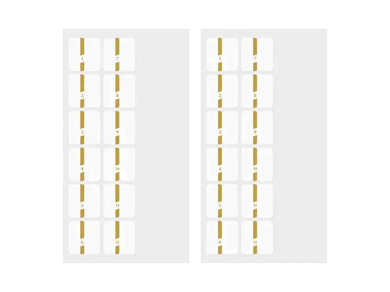 Midori Chiratto Index Tab Small - Color Gold