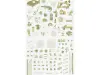 Midori Planner Sticker Color - Moss Green