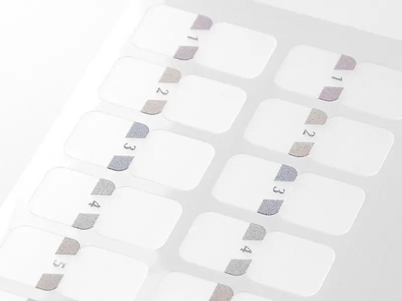 Midori Chiratto Index Tab Small Number - Gray