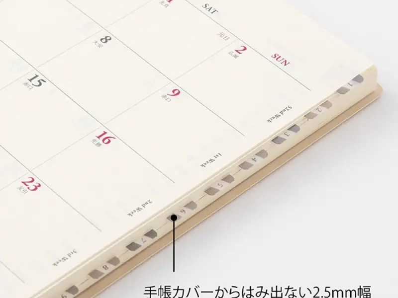 Midori Chiratto Index Tab Small Number - Gray