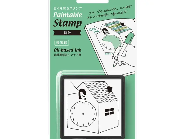 Midori Paintable Stamp Pre-Inked - Clock