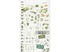Midori Planner Sticker Color - Moss Green