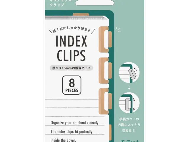 Midori Index Clip Chiratto - Orange
