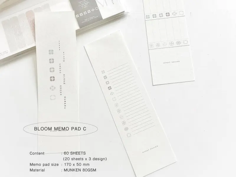 Nyret Memo Pad Vol 7 Bloom Series - C