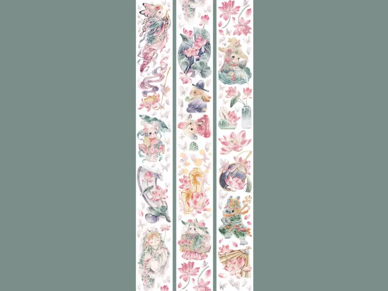 Moodtape Character Tape - Lily Rabbit Lotus Pond