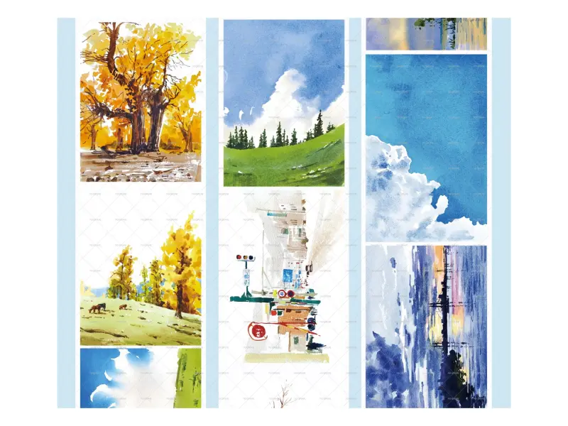 Moodtape Landscape Washi Tape - Background Story